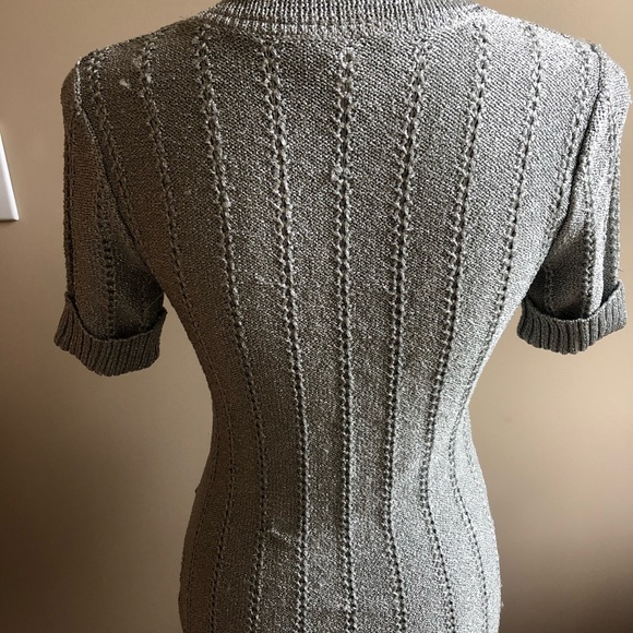 Silver Short Sleeve Cardigan - Picture 5 of 7